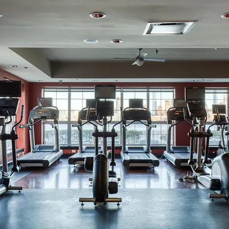 Jersey 1br W Gym Wd Elevator Nr Path Nyc-787 Apartment
