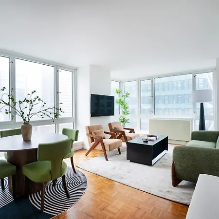 43-20a Newly Furnished 1br- Full Service Doorman Laundry Gym Business Center Apartment New York