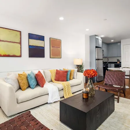 Cooper Terrace 1br Light-filled Loft With Balcony In Elevator Building Apartment