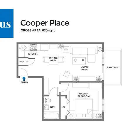 Cooper Place 1br Loft With Balcony In Elevator Building Apartment New York