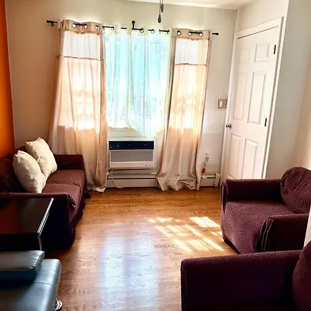 Large 3-bedrooms/2-bath Apt, One Block To Train New York