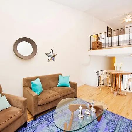 Apartment 1br Bright Duplex Loft In Elevator Bldg *