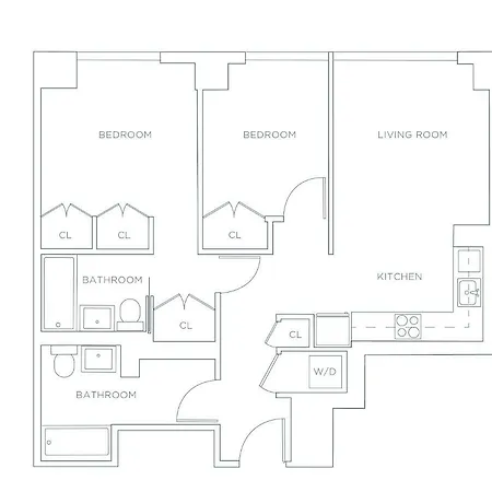Exquisite 2 Bedroom 2 Baths All Modern And High End Furniture - Midtown East New York