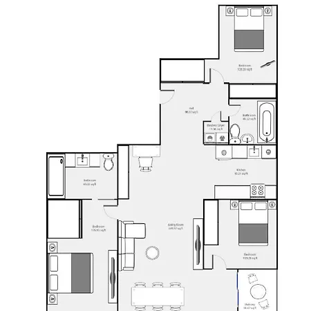 Apartment Spectacular - Amazing Views - 3 Bed 2 Bath New York