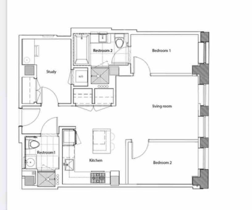 Modern 3br And 2ba And Office In Financial District *