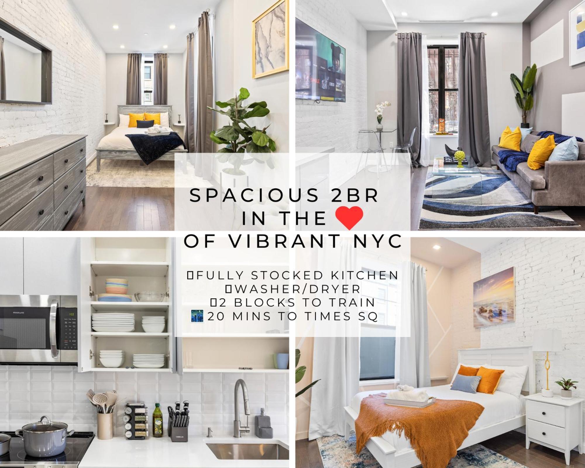 Swj 1st - Near Attractions Walk To Train Times Sq Near Apartment New York