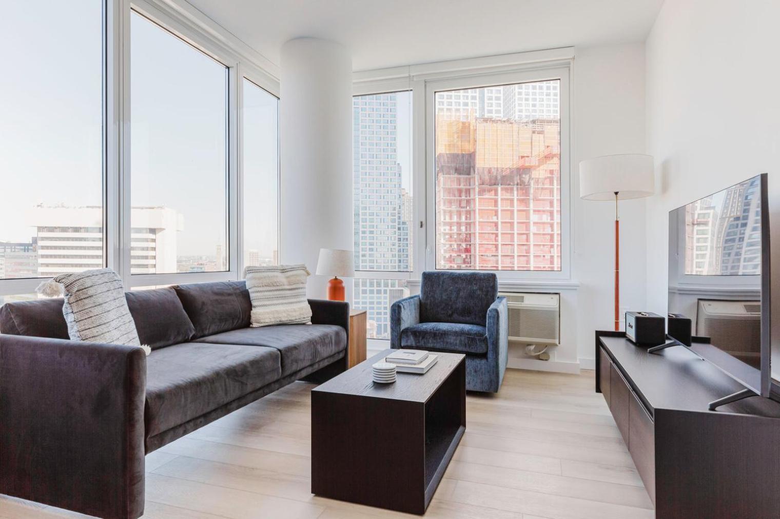 Apartment Blueground Jersey City Rooftop Gym Lounge Nyc-1578 *
