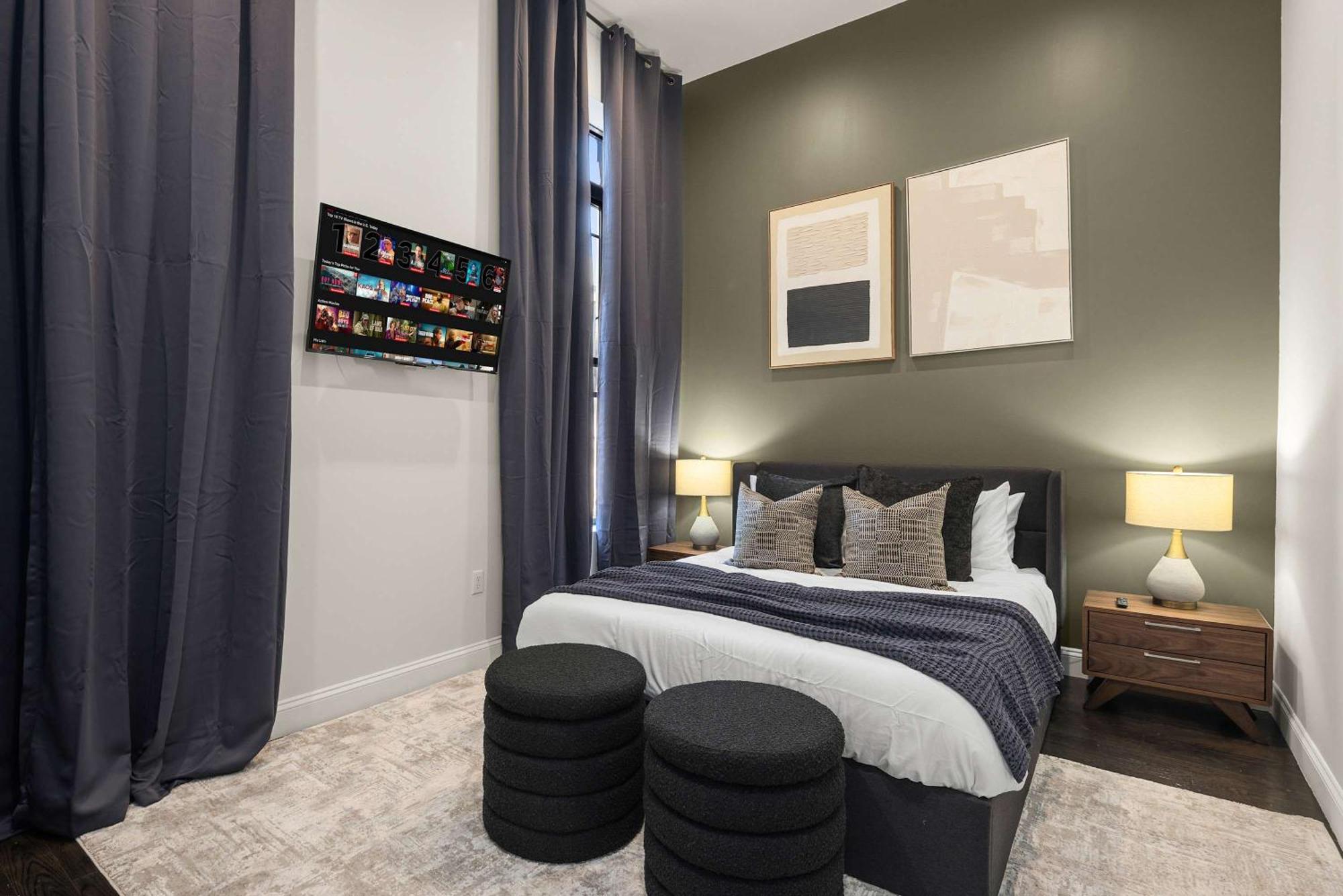 Luxe Harlem Retreat 3br Designer W Parking Appartement *
