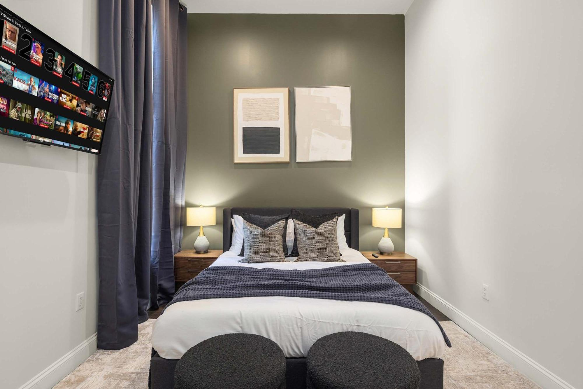 Appartement Luxe Harlem Retreat 3br Designer W Parking *