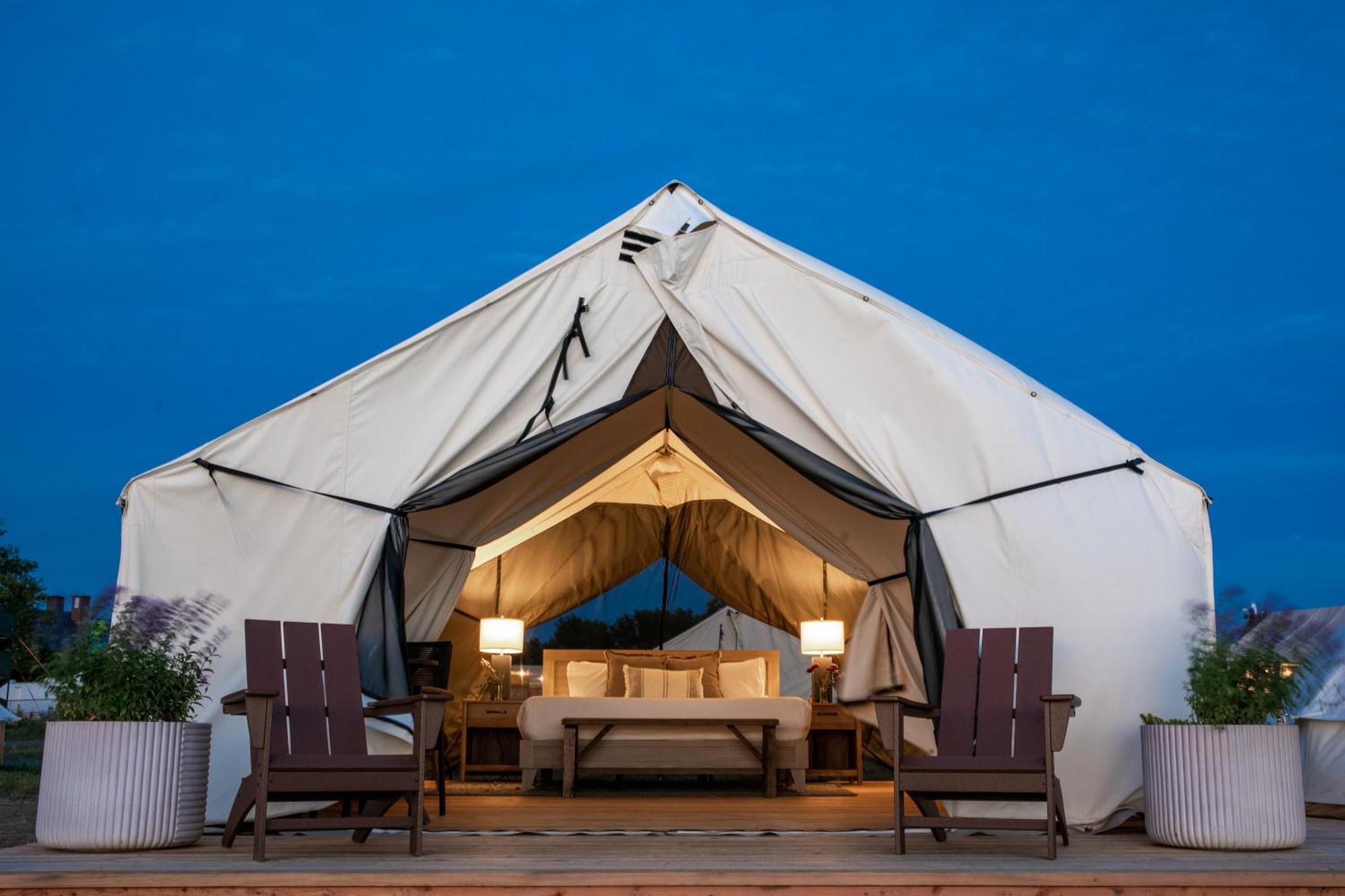 Collective Retreats Governors Island Campsite New York