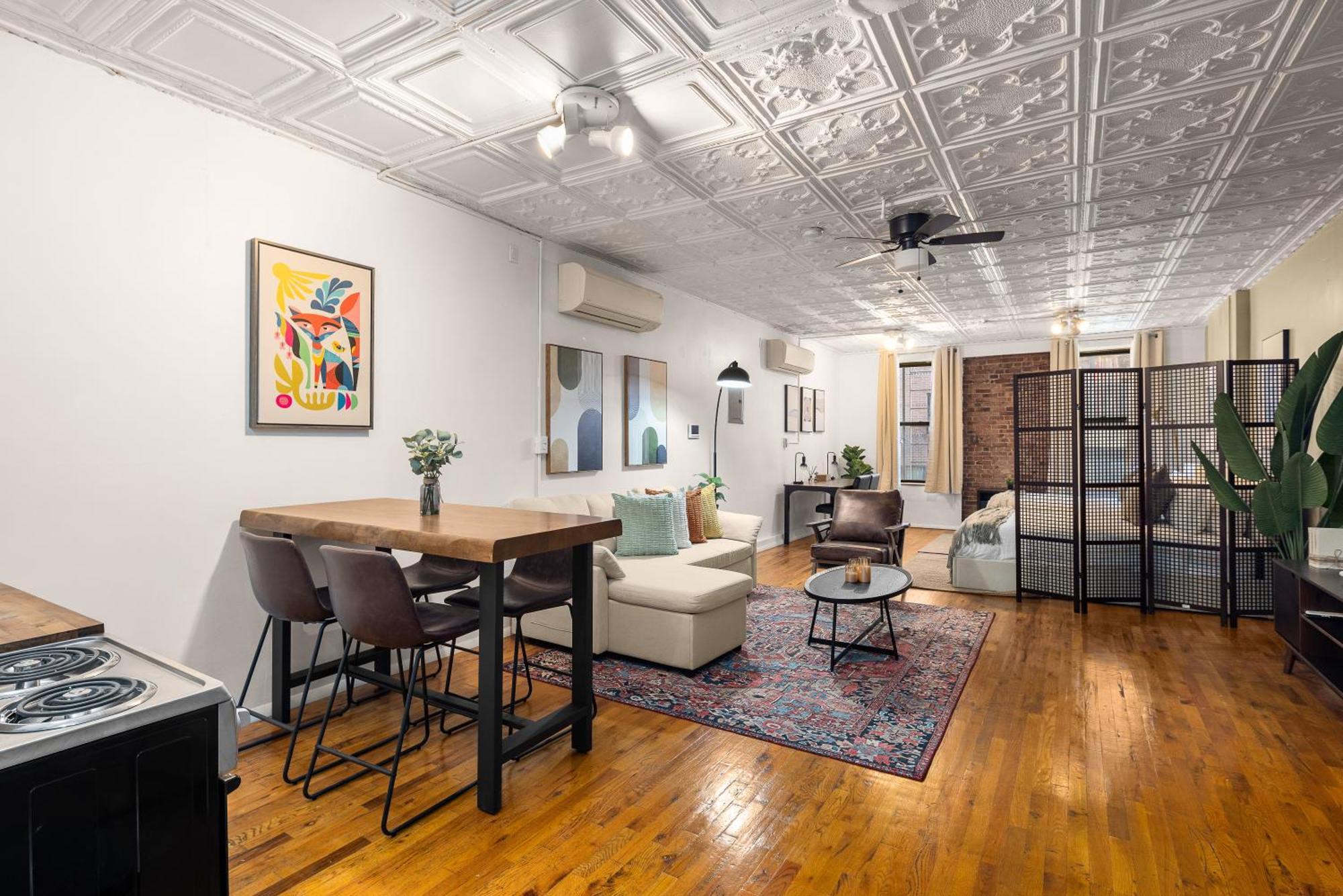 Manhattan Loft Bliss, Bright & Rustic Charm