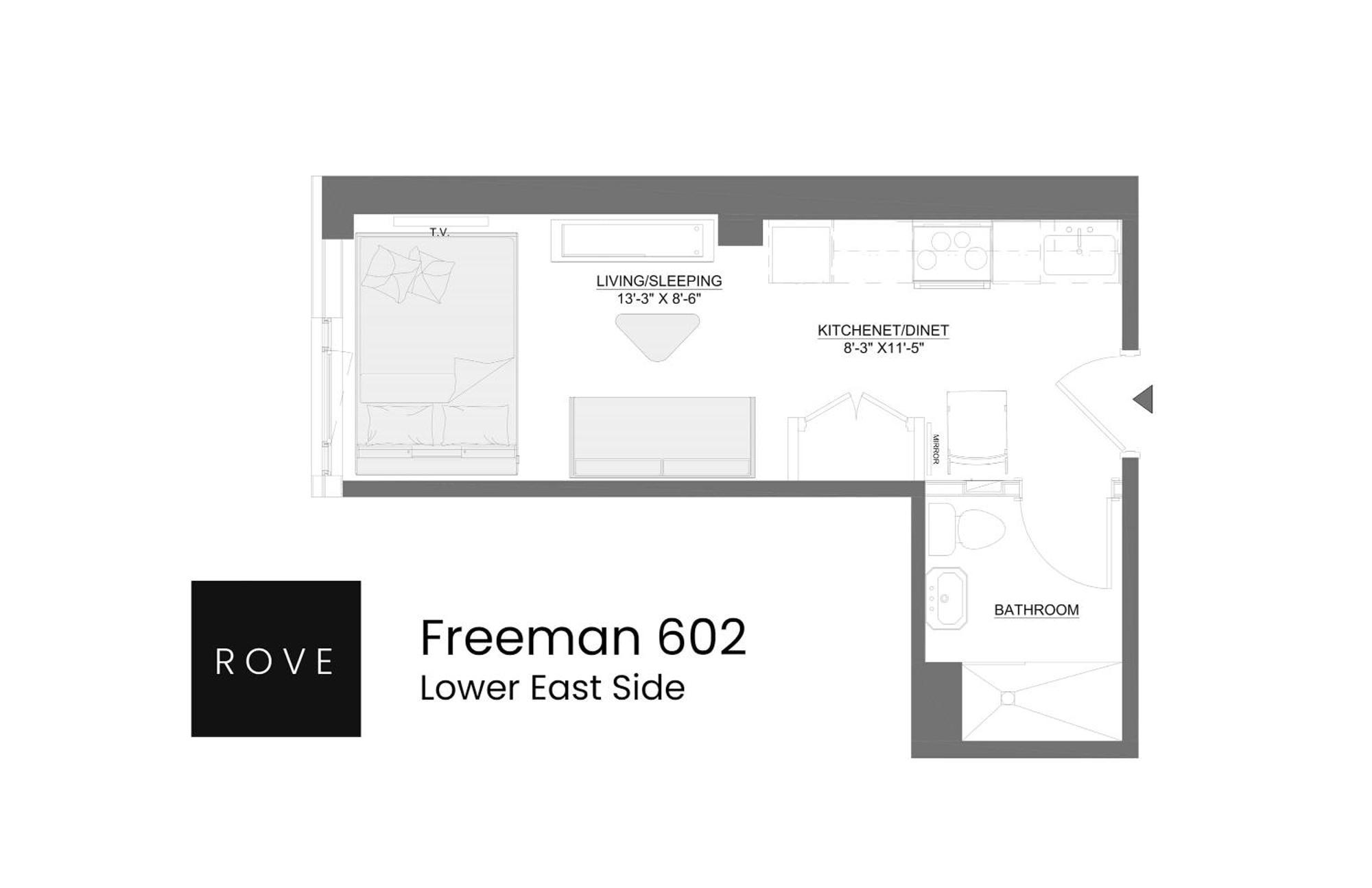 Freeman 602 By Rove Travel - With Shared Amenities Apartment *