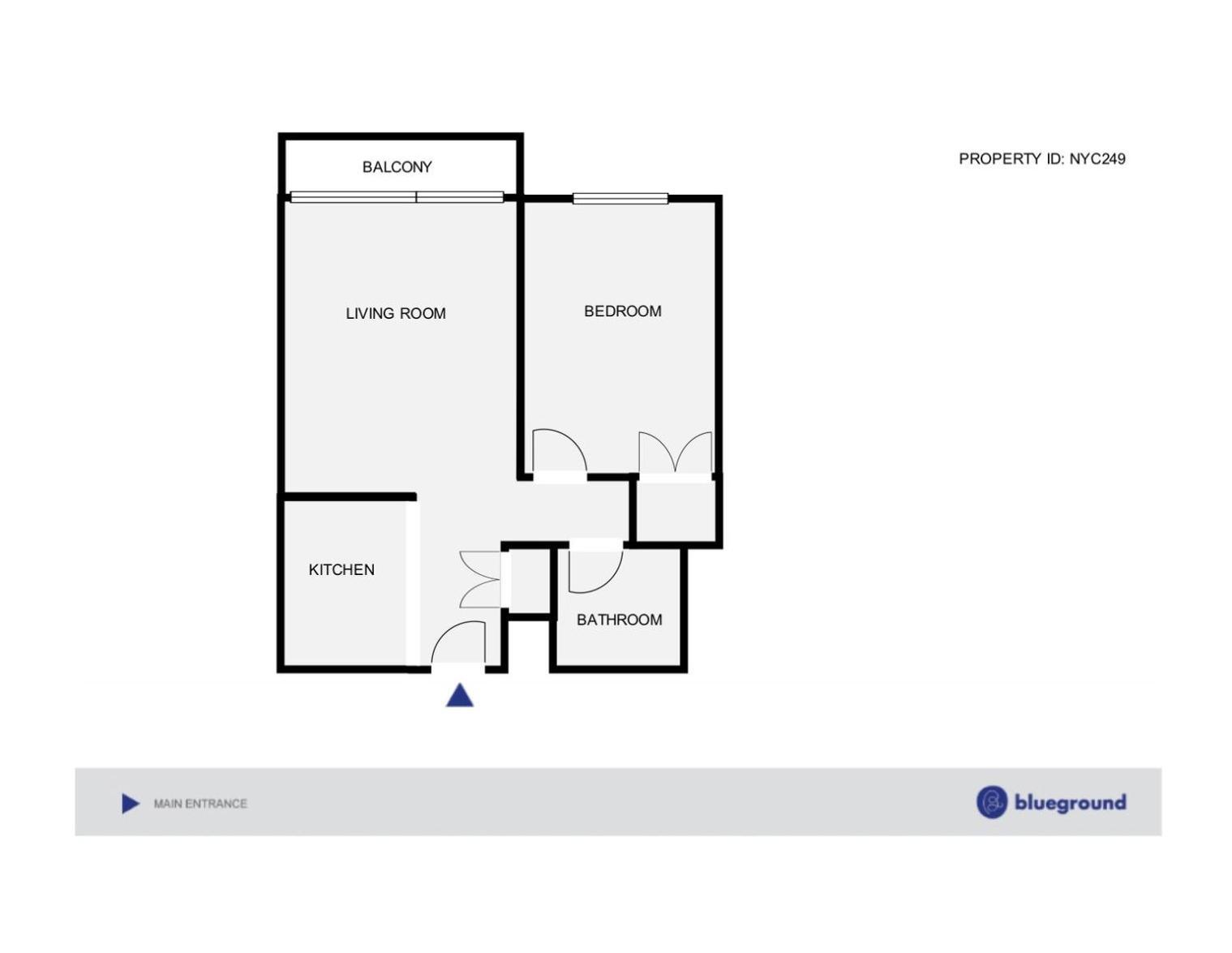 Apartment Hells Kitchen 1br W Gym Doorman Lounge Nyc-249