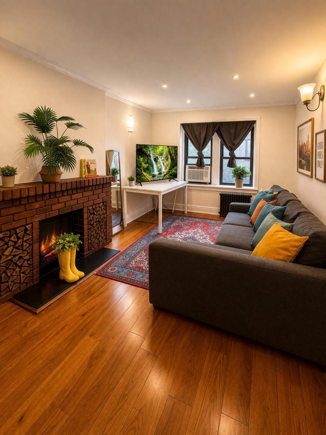 Apartment Flatiron Bright 1br With Living Room, Floor Location In Fancy Manhattan