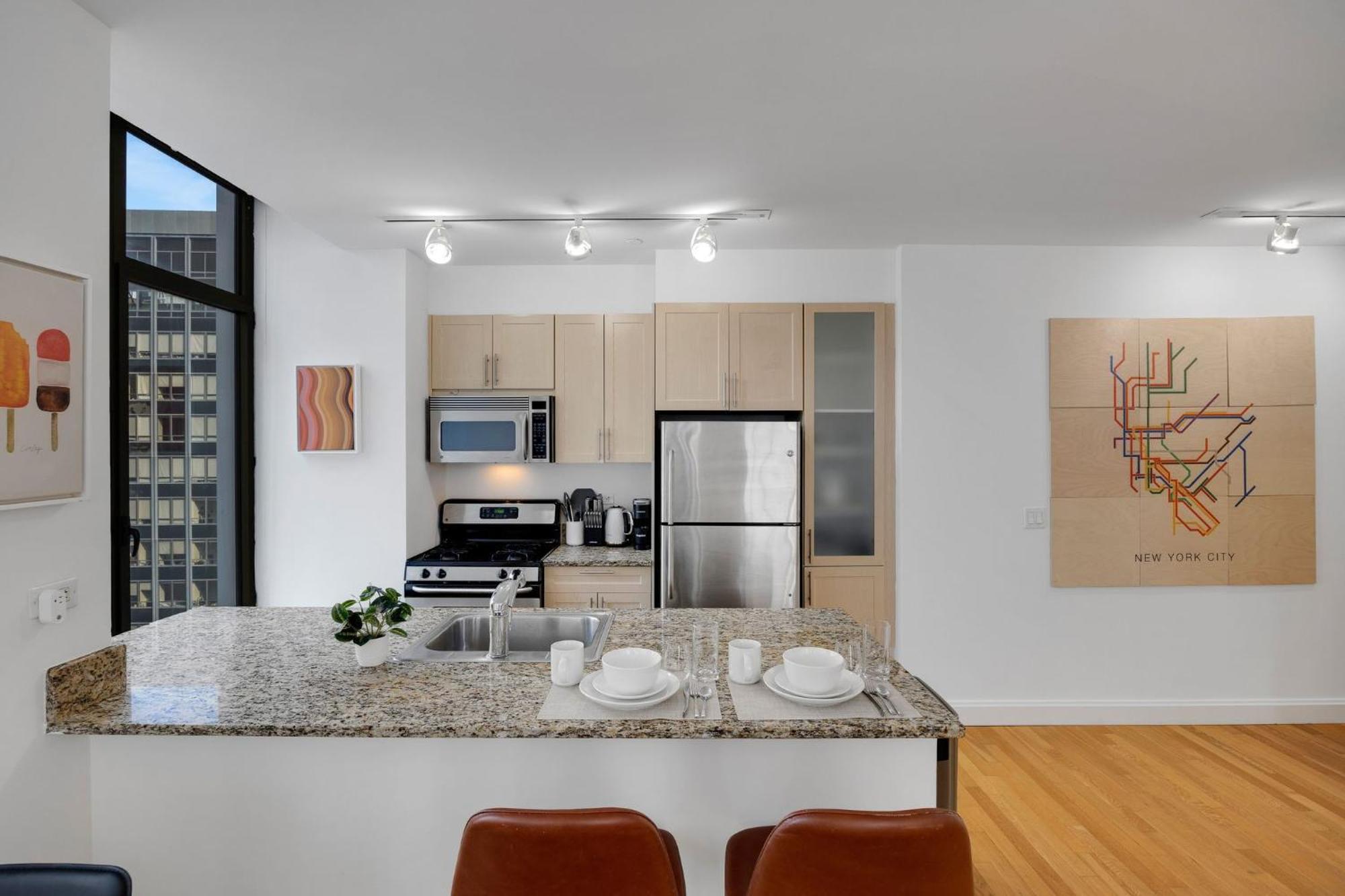 Apartment Fidi 1 Bedroom W Work Setupby Anyplace - 11688