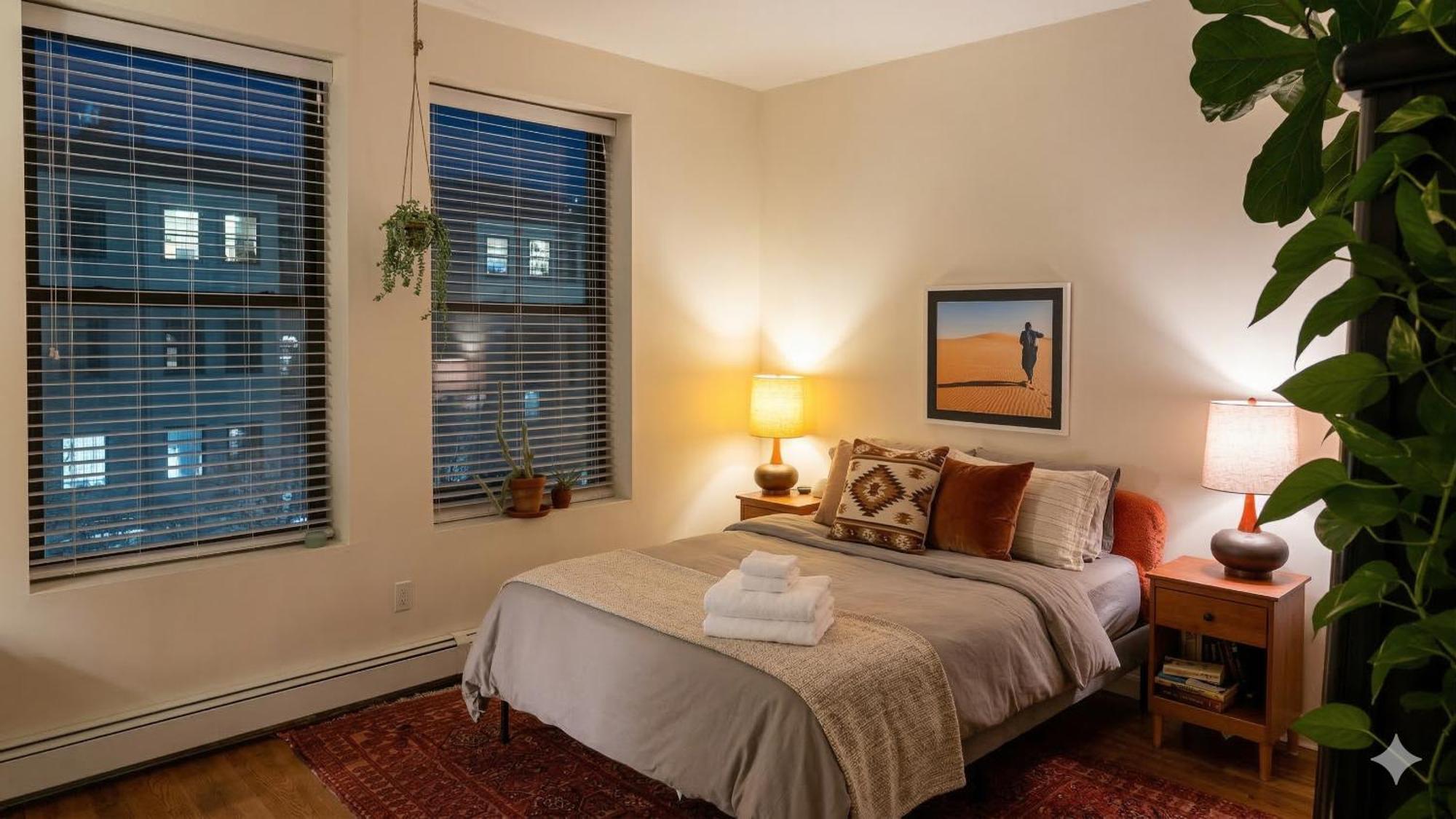 Sunlit Luxury 2br Harlem Brownstone Retreat With Terrace Near Express Trains