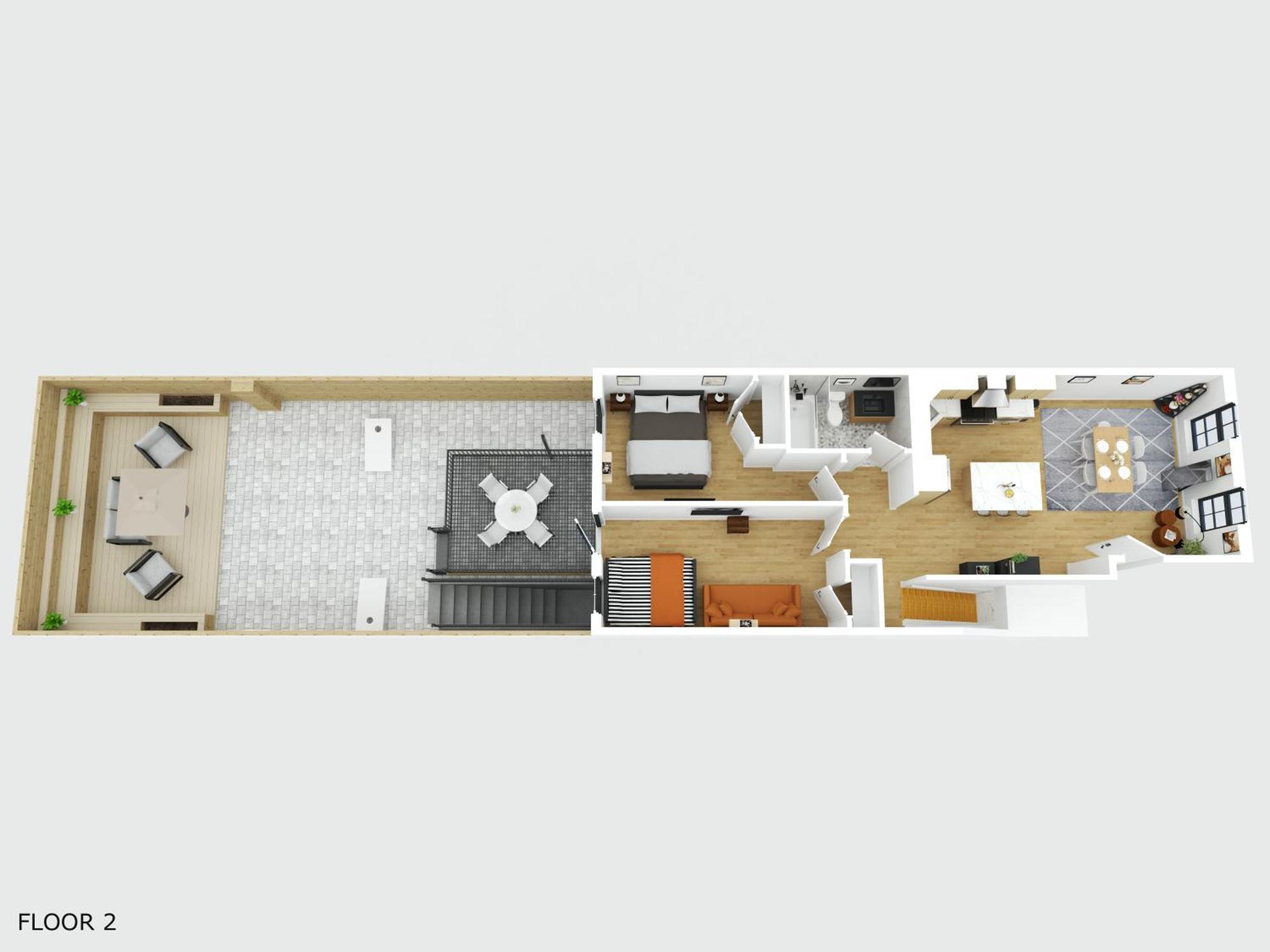 Modern 2br Basement Brooklyn And Backyard Apartment *